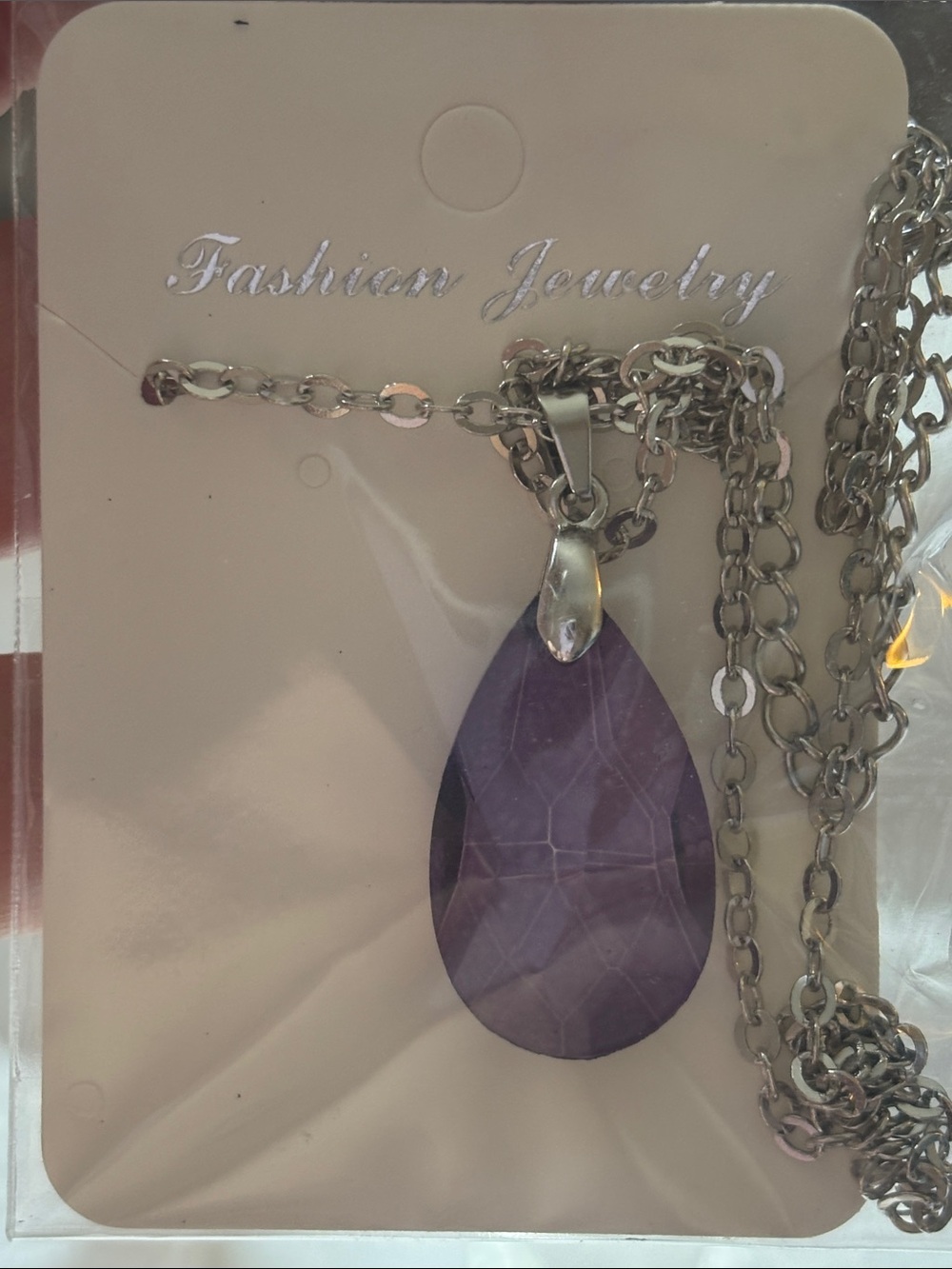 Teardrop Cubic Zirconia Necklace NEW (1) - Picture 11 of 13